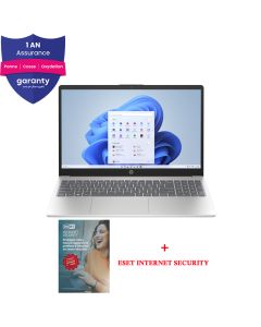 PC Portable HP 15-fd0028nk Intel N100 4Go 256Go SSD - Silver & Or Chaud