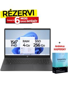 PC Portable HP 15-fd0030nk Intel N100 4G 256G SSD - Gris
