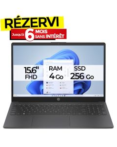 PC Portable HP 15-fd0030nk Intel N100 4Go 256Go SSD - Gris