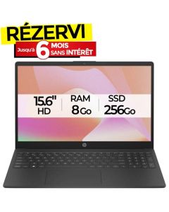 PC Portable HP 15-fd0297nk Intel N100 8Go 256Go SSD - Noir