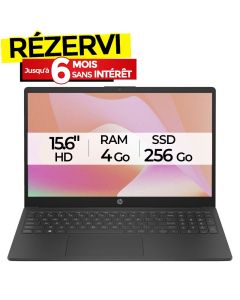 PC Portable HP 15-fd0298nk Intel N100 4Go 256Go SSD - Noir
