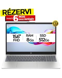PC Portable HP 15-fd0349nk i5 13è Gén 8Go 512Go SSD - Silver