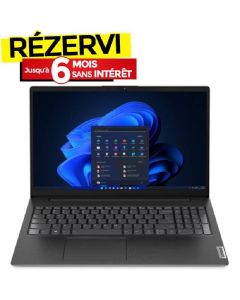 PC Portable LENOVO V15 G4 IRU i3 13ème Gén 8Go 512G SSD - Noir