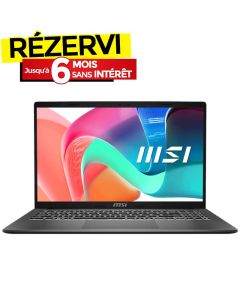 Pc Portable MSI Modern 15 F13MG i3 13ème Gén 8Go 512Go SSD 