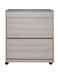 Porte Chaussures SOTUFAB 2P + 1T LARGE STRATIFIE Chêne Brut