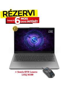 PC Portable Gamer LENOVO LOQ 15IAX9E i5 12è Gén 16Go RTX 2050