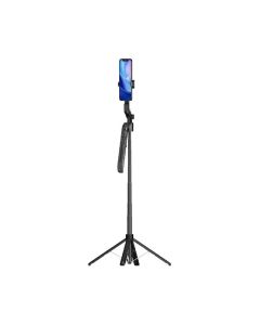 Perche Selfie Q625 Gimbal AI 360° avec LED - Noir