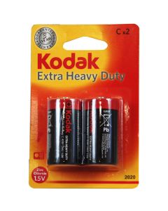 Pile KODAK Extra Heavy Duty au Carbone-Zinc C B2 R14