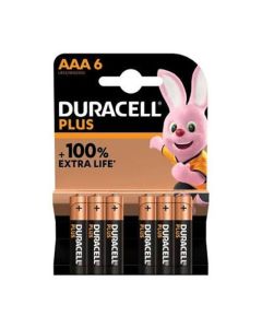 Piles DURACELL Plus Power AAA – Pack de 6 – 5000394011632