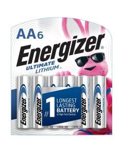 Piles Energizer Ultimate Lithium AA 1.5V - Pack de 6 Piles