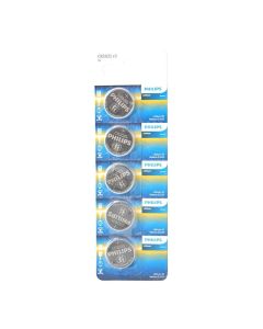 Piles Bouton Lithium Philips CR2016 – Pack de 5 – 3V – Fiables