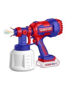 Pistolet À Peinture Sans Fil EMTOP ELSG20042 20V - 1000ML