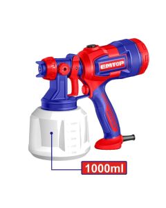  Pistolet à Peinture EMTOP ESGN4506 530W 1000ml - bleu