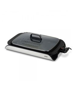 Plancha Grill Électrique LIVOO DOC321 avec couvercle 2000W - Noir
