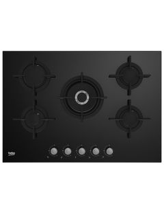 Plaque De Cuisson Encastrable BEKO HILW75222SL 5Feux 75cm - Noir Miroir