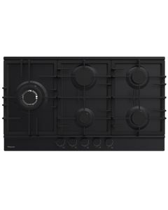 Table de Cuisson Encastrable FOCUS F4789B 5 Feux 90cm - Noir