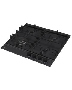 Table de Cuisson Encastrable FOCUS F8004BS 4 Feux 60cm - Noir