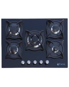 Plaque De Cuisson Encastrable FRANCO 374BF 5Feux 70 cm - Noir