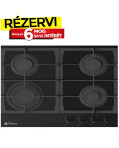 Plaque De Cuisson Encastrable FRANCO 444-BF 4Feux 60cm - Noir