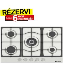 Plaque de Cuisson Encastrable FRANCO 453-IF 5 Feux 70 cm - Inox