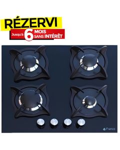 Plaque De Cuisson Encastrable FRANCO FR-364-BF 4Feux - Noir