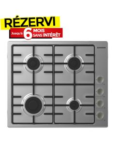 Plaque de Cuisson Encastrable HOOVER HHW6LMX-TN 4 Feux 60 cm - Inox