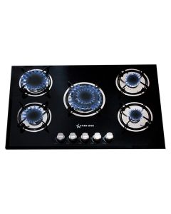 Plaque De Cuisson Encastrable STARONE ST-G801 5 Feux - Noir