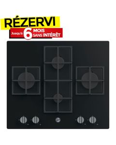 Plaque de Cuisson HOOVER HVG6DK3B-4U2 4 Feux 60 cm - Noir
