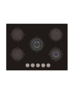 Plaque de Cuisson AZUR 5 Feux 70 cm - Noir