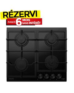 Plaque de Cuisson Encastrable ARTHUR MARTIN AMP60B 4Feux 60 cm - Noir