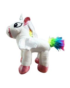 Peluche Licorne 26cm - Blanc