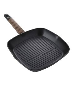 Poêle à Griller Carrée Baroly 28cm – Effet Bois