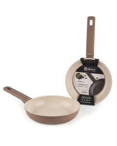 Poêle Antiadhésive Baroly 20cm – Marron & Soft Touch
