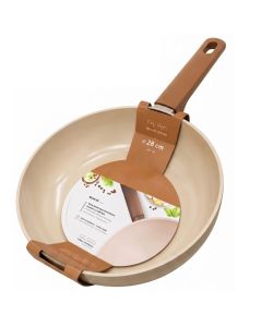 Poêle Wok Baroly 28 cm Beige – Soft-Touch