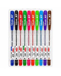 Pochette de 10 Stylos KRISH X7 à Bille - Assortis