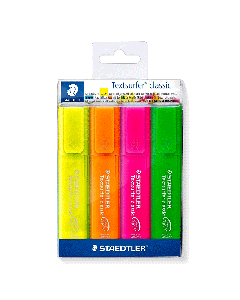 Pochette de 4 Surligneurs STAEDTLER Fluo 