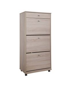 Meuble Porte-Chaussures SOTUFAB GM 3P+1T - Chêne Brut | Rangement Élégant