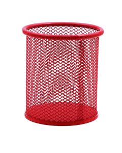  Pot à Stylo Rond Métal - Rouge(802RG)