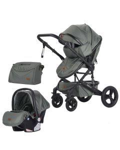 Poussette Landau BELECOO 531H-C - Confort 4 Saisons & Sac Inclus