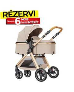 Poussette Landau BELECOO X1-D - Beige