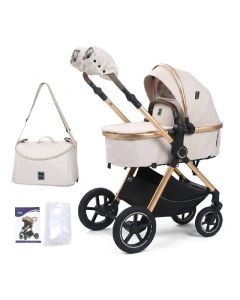 Poussette LANDEAU KIDILO H2X Avec Sac Maman - Beige