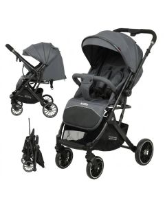 Poussette Valise KIDILO Réversible & Pliable - 535-GRIS
