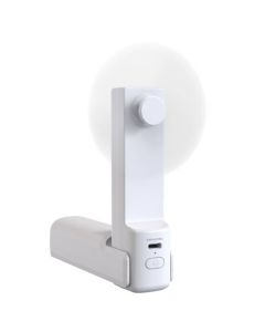 Power Bank De Voyage MUVIT Avec Torche Et Ventilateur - Blanc