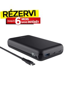 Power Bank TRUST LARO Pour PC 100 W - Noir