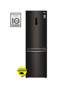 Réfrigérateur Combiné LG GR-B459NQFM 374L NoFrost - Noir Mat