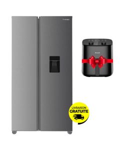 Réfrigérateur Side By Side BRANDT BFA701YDX 620 Litres NoFrost - Inox
