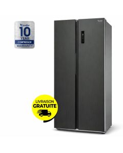 Réfrigérateur Side By Side CONDOR CRS81NDX 640L - Dark Inox