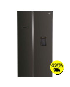 Réfrigérateur Side By Side HOOVER HHSBSO-617BWD 529L NoFrost - Noir
