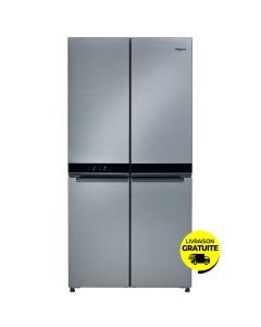 Réfrigérateur Side By Side WHIRLPOOL NoFrost WQ9B2L 677 Litres - Inox