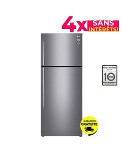 Réfrigérateur Inverter LG GL-C502HLCL 438 Litres NoFrost - Inox 